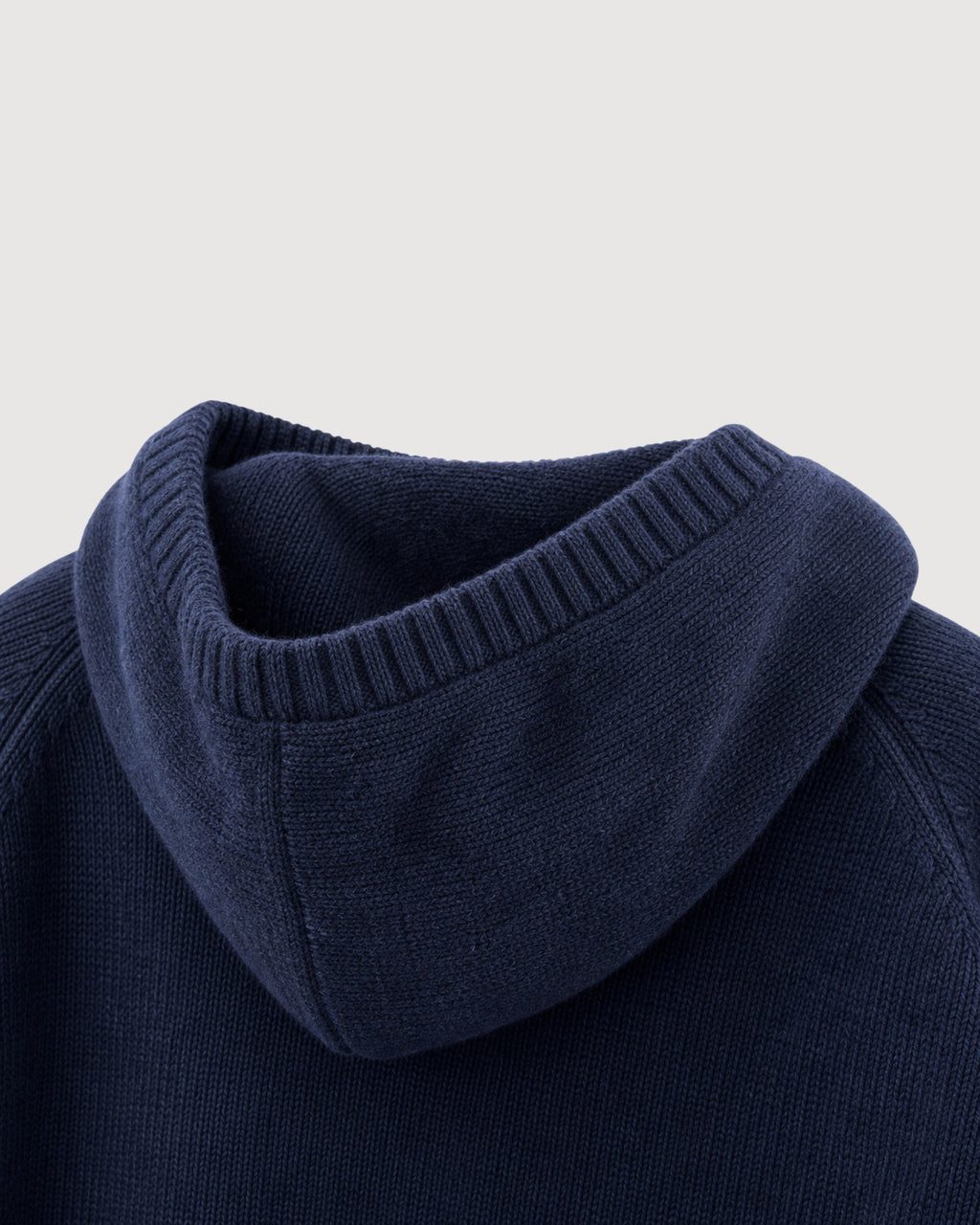 RAGAZZINI | maglione con zip e cappuccio in lana merino e cashmere
