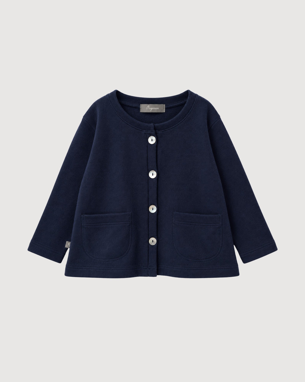 RAGAZZINI | cardigan con balza in felpa-maglia