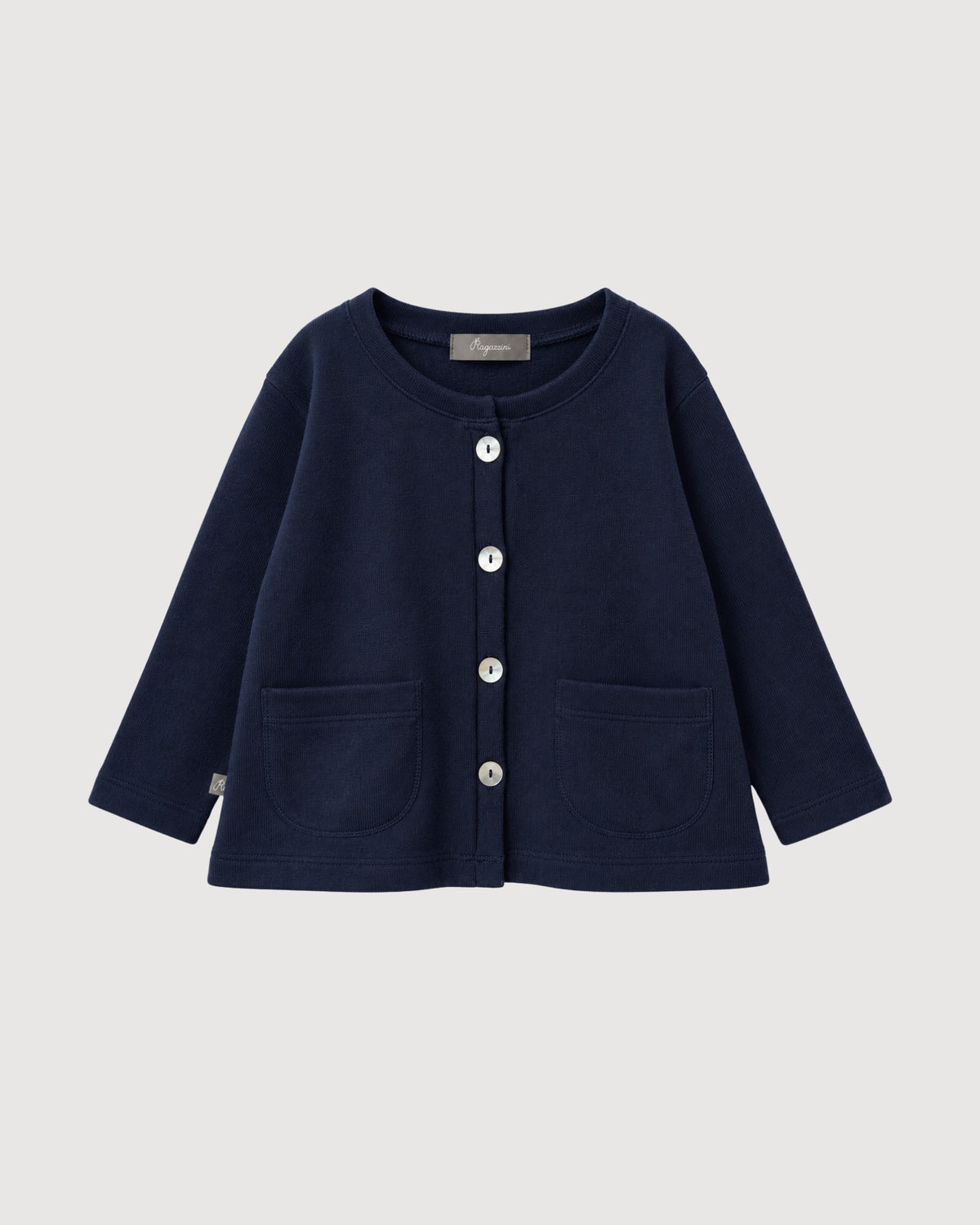 RAGAZZINI | cardigan con balza in felpa-maglia