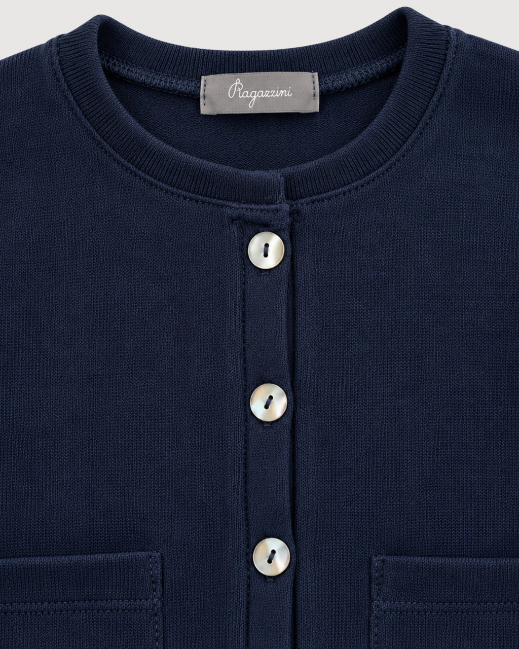 RAGAZZINI | cardigan con balza in felpa-maglia