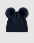 REGINA | berretto in cashmere con doppio pompon