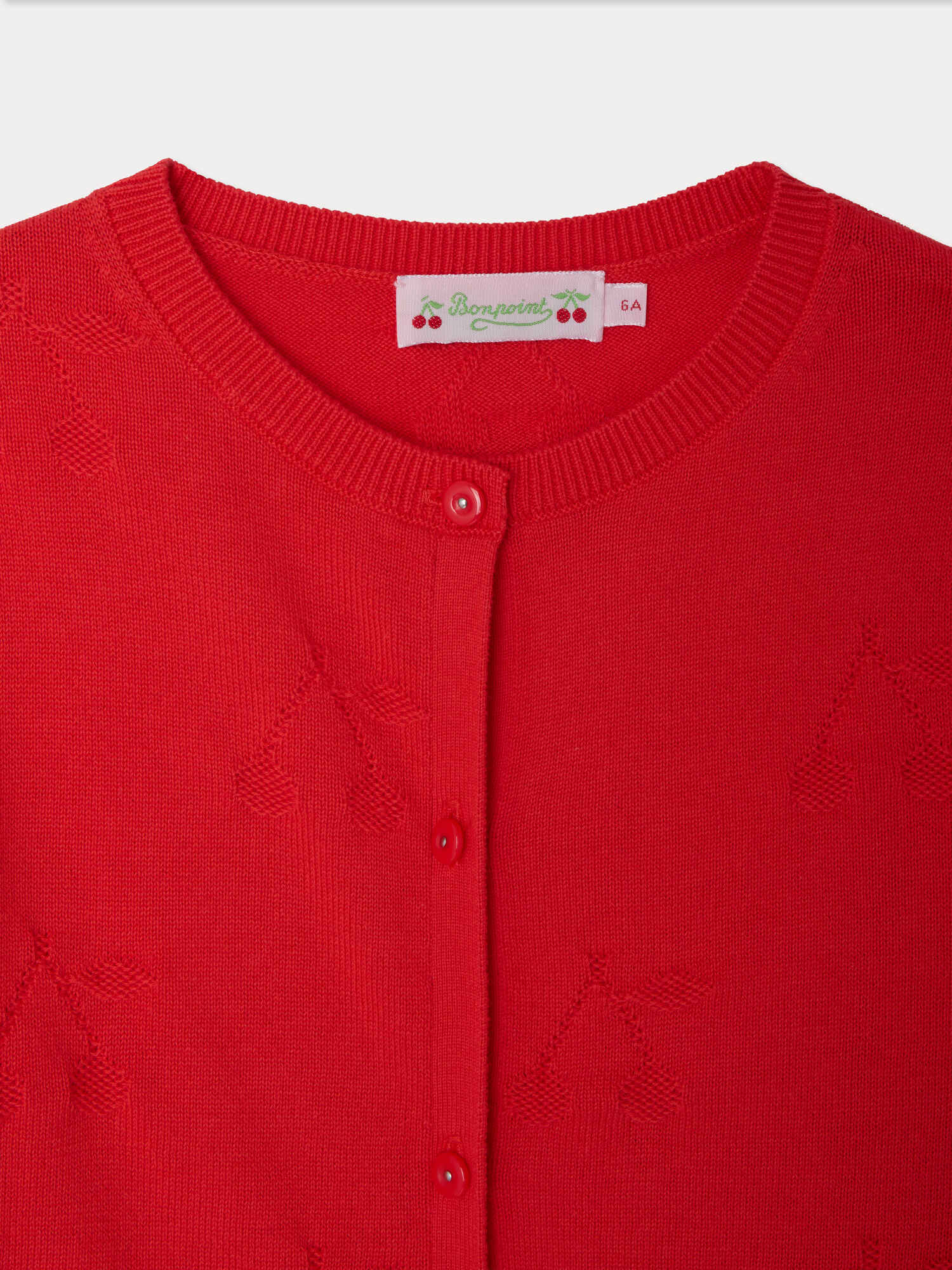 BONPOINT | cardigan motivo ciliegie