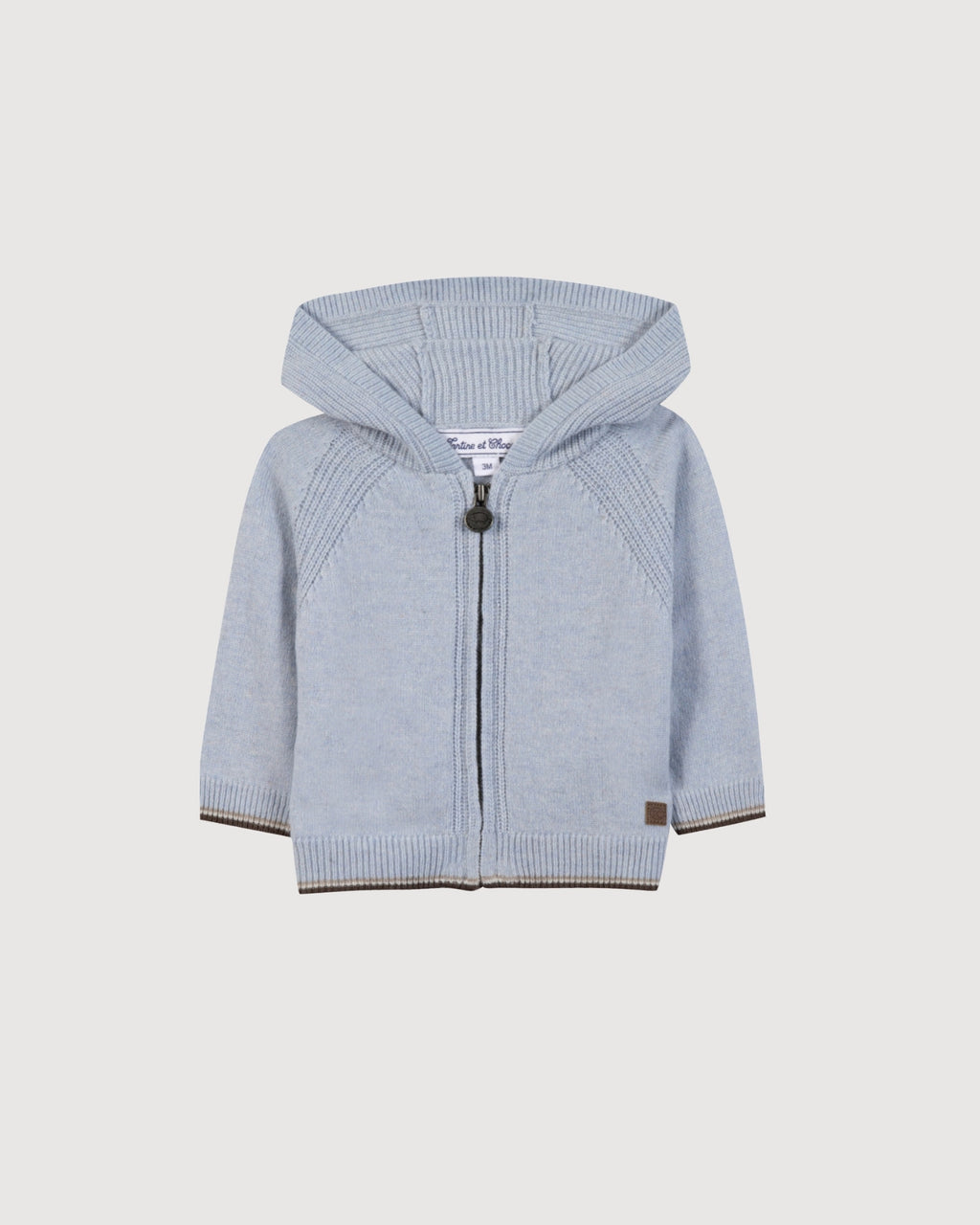 TARTINE ET CHOCOLAT | cardigan zip cappuccio