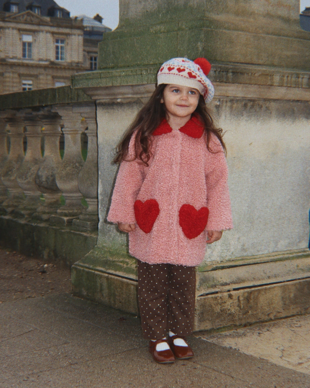 KONGES SLOJD | cappotto teddy cuori