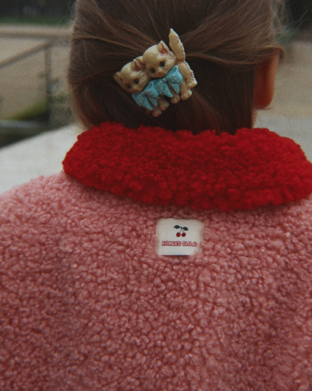 KONGES SLOJD | cappotto teddy cuori